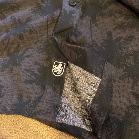Nat Nast Black Hawaiian Button-Down Polo - Picture 6 of 6
